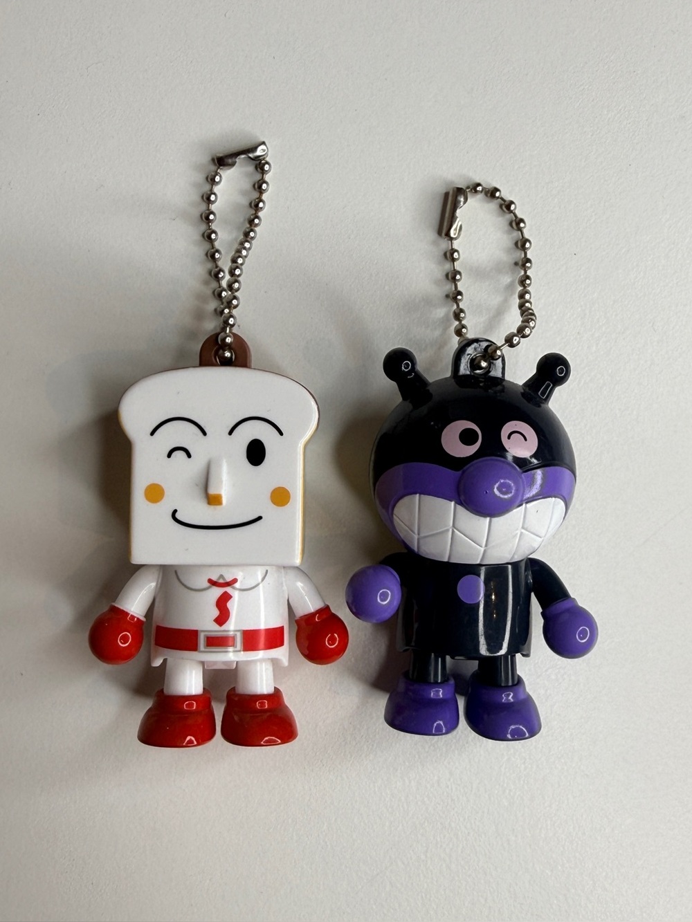 Shokupanman and Baikinman keychains